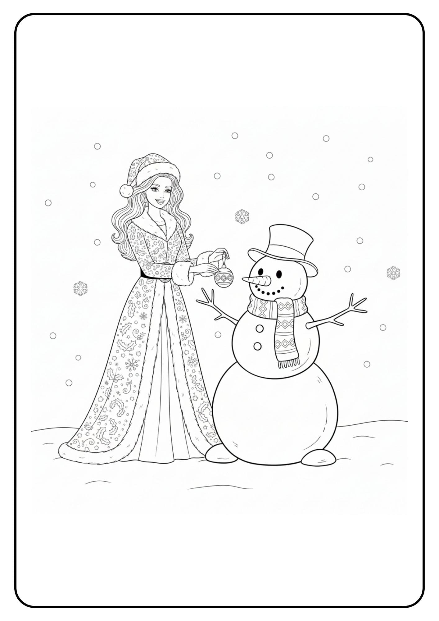 Barbie Weihnachten Schneemann