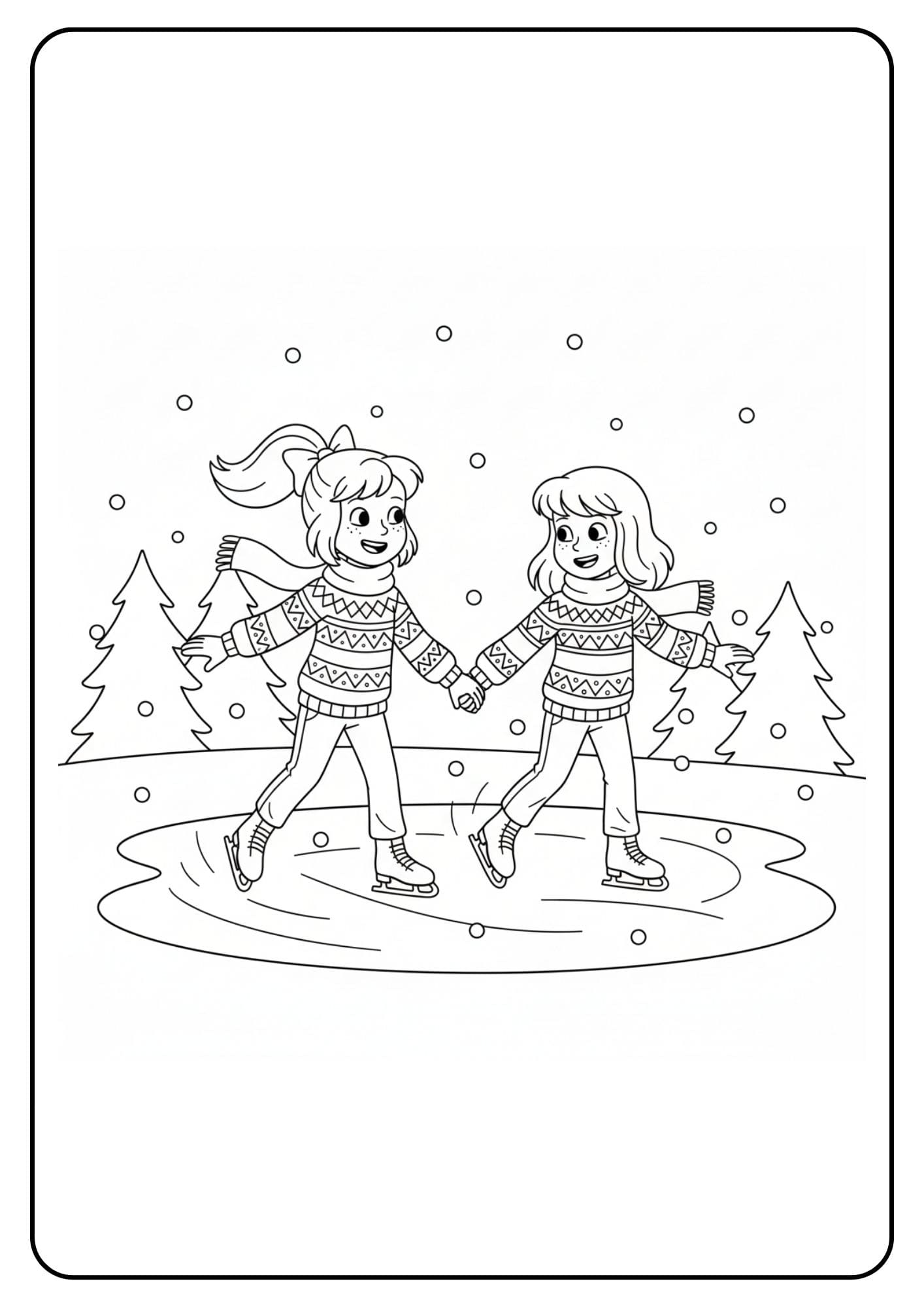 Bibi und Tina Weihnachten Eislaufen