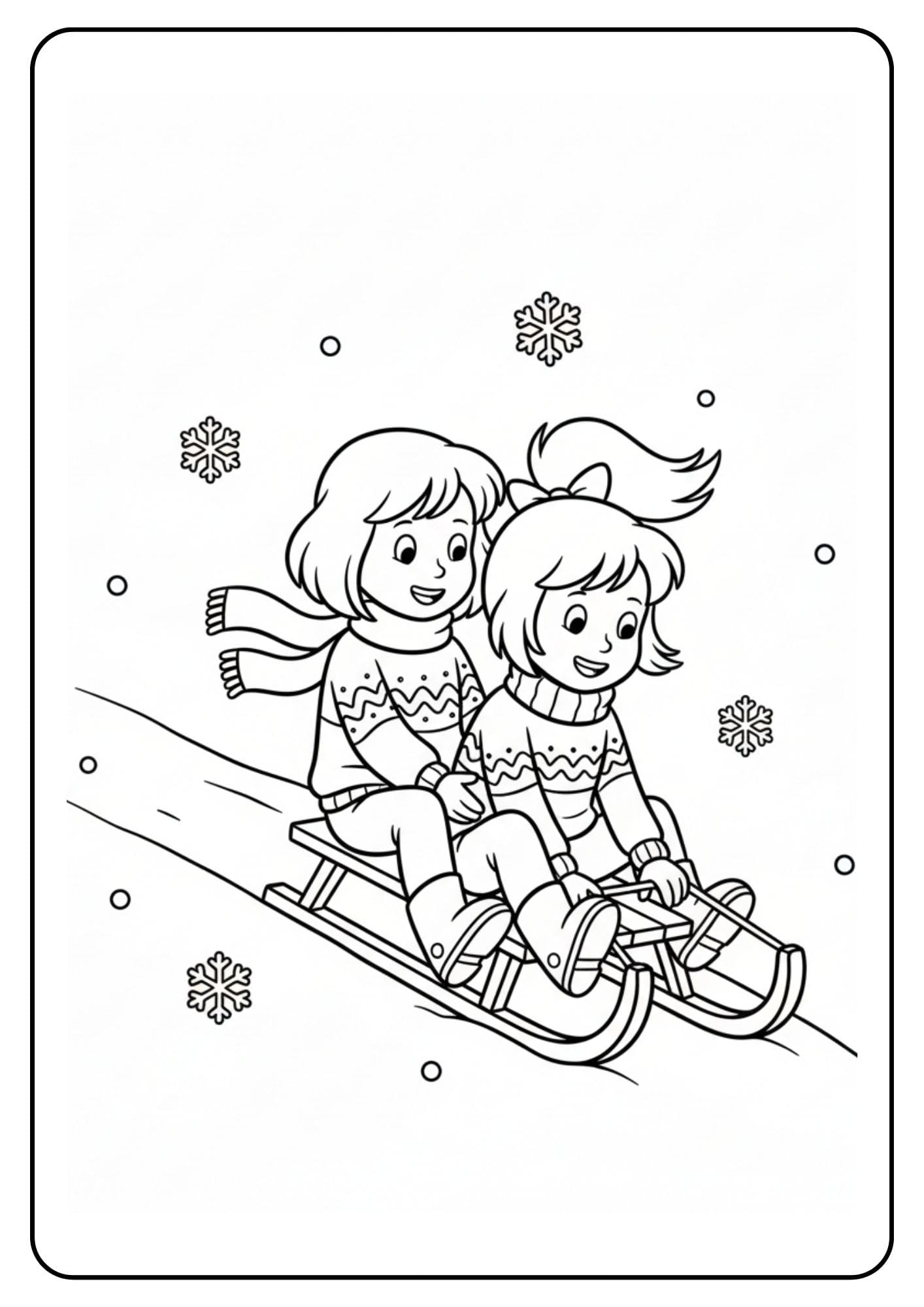 Bibi und Tina Weihnachten Schlitten