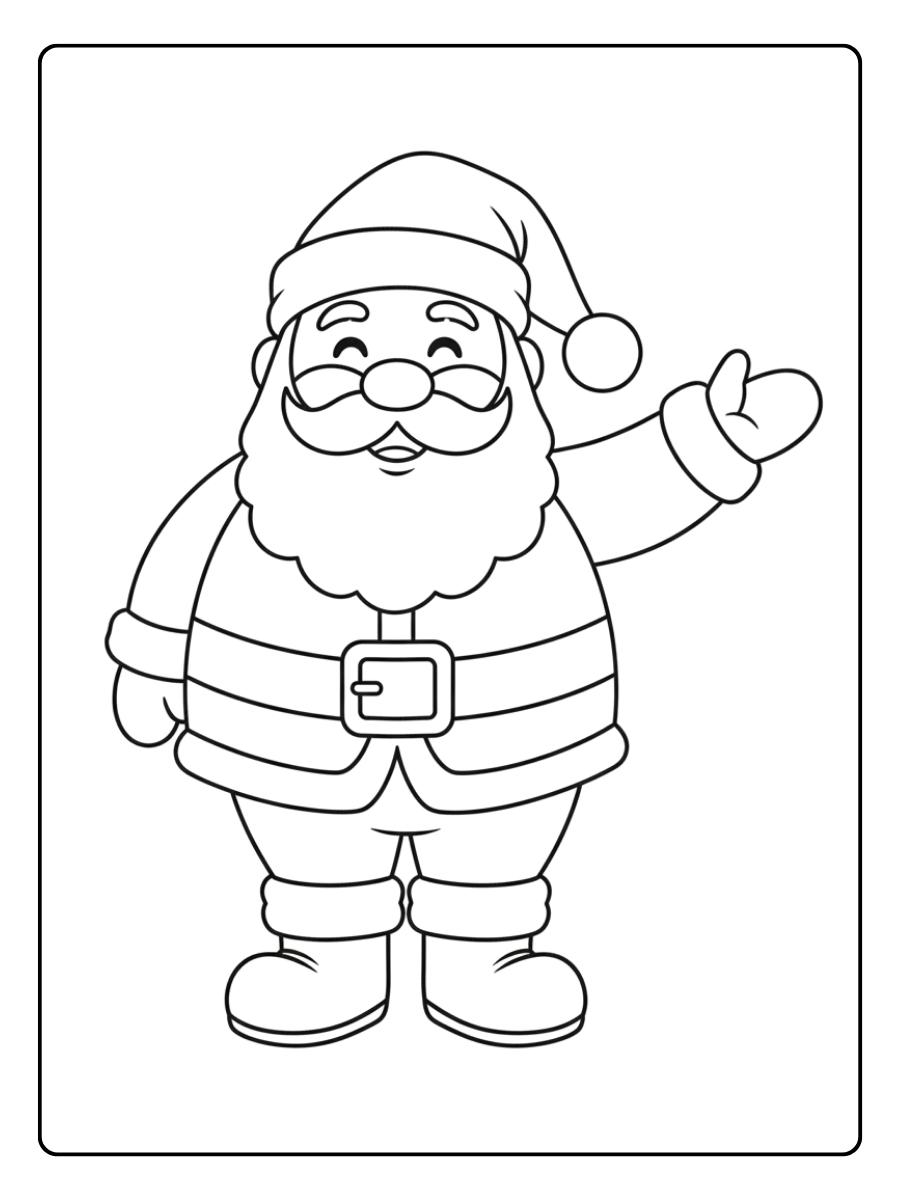 Der lachende Weihnachtsmann Weihnachtsmann Weihnachten Ausmalbilder