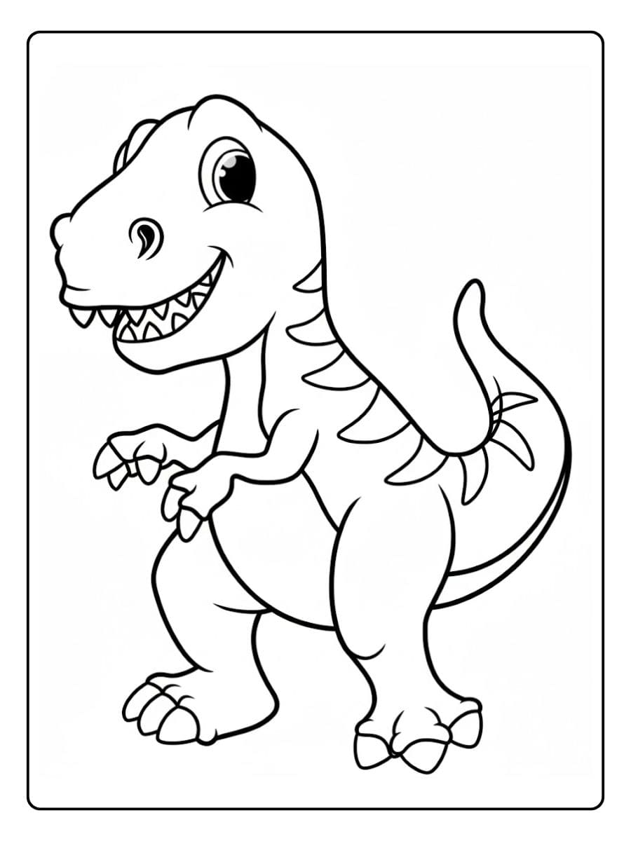 Dino Ausmalbilder für Kinder