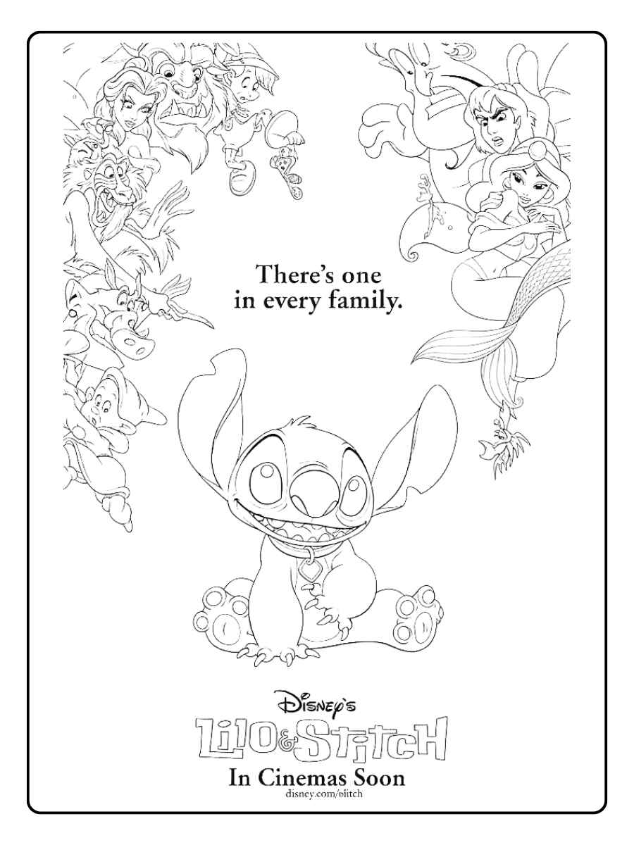 Disney Ausmalbilder Die ganze Bande