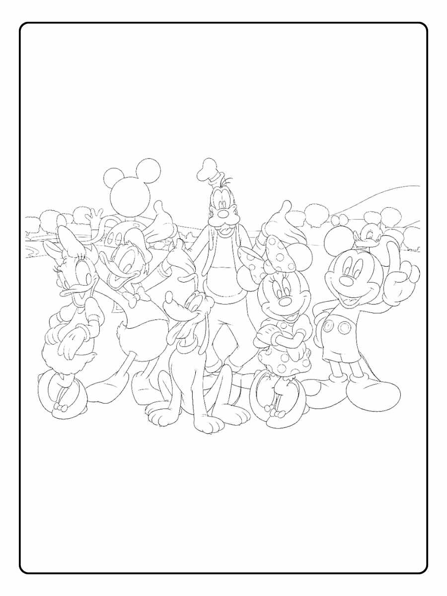 Disney Ausmalbilder Prinzessin und Held