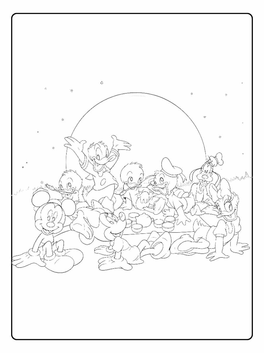 Disney Ausmalbilder für die Kleinsten