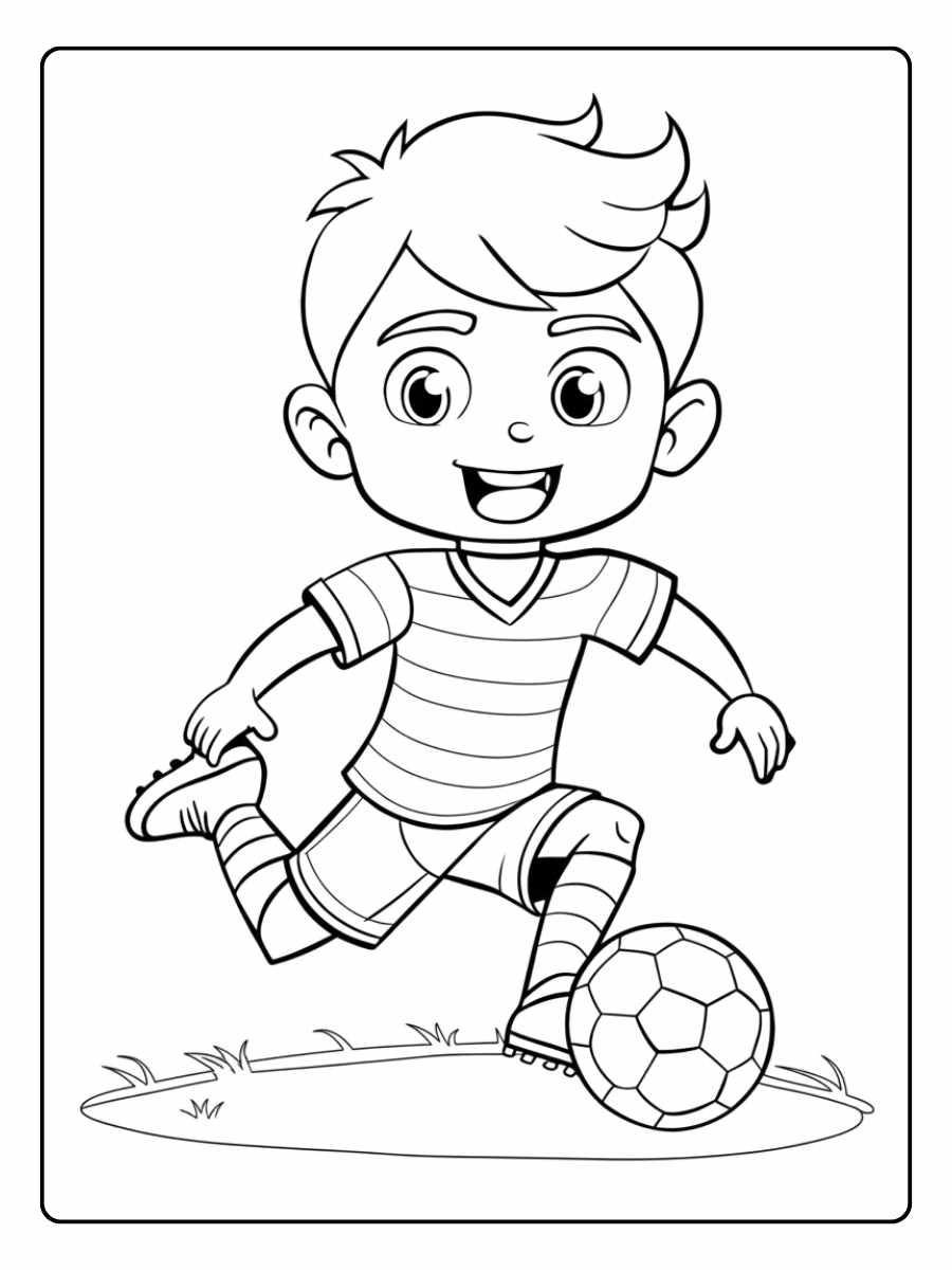 Fußballer Ausmalbild Der Torwart ist bereit