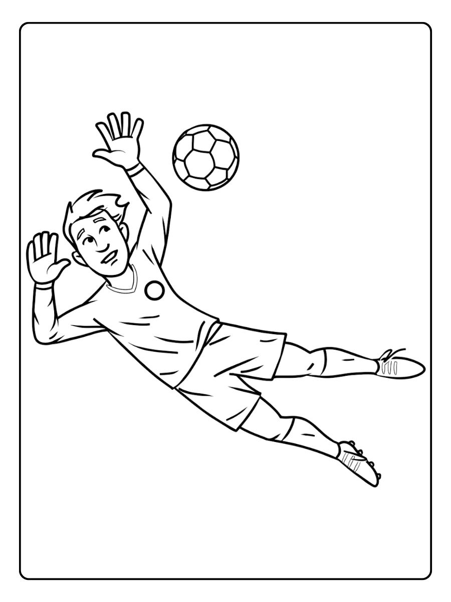 Fußballer Ausmalbild Der beste Torhüter