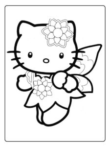 Hello Kitty Ausmalbilder als Meerjungfrau