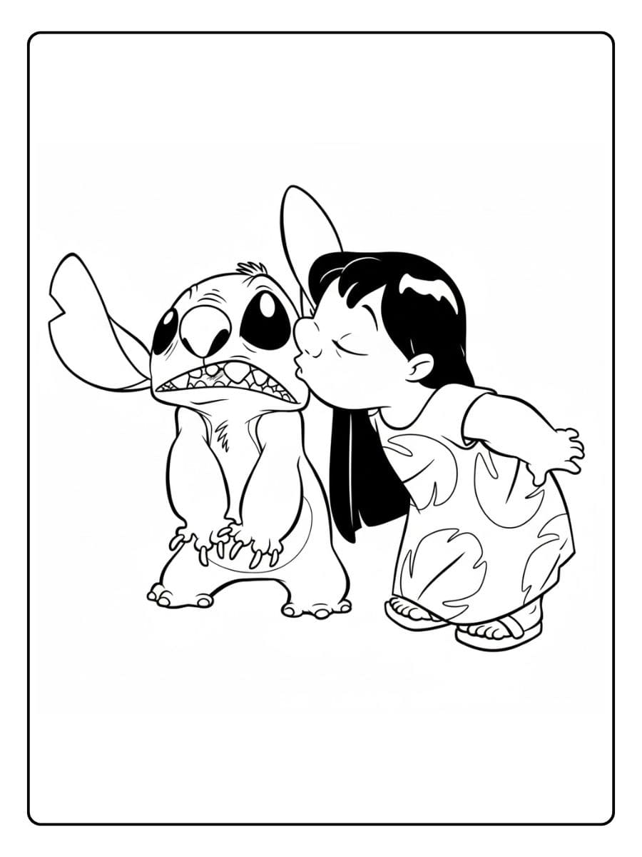 Kostenlose Lilo und Stitch Ausmalbilder für Kinder