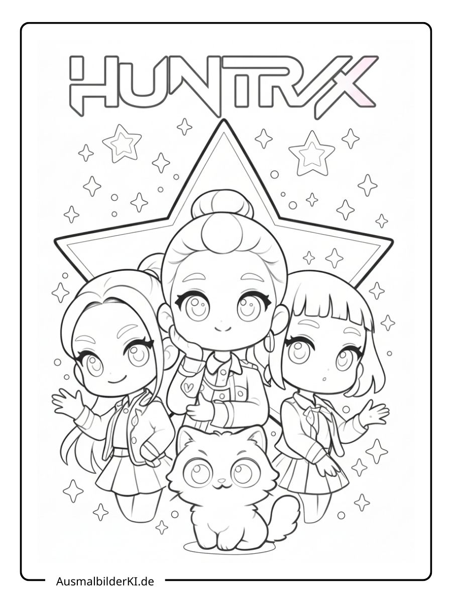 Kpop Demon Hunters Ausmalbilder (5)