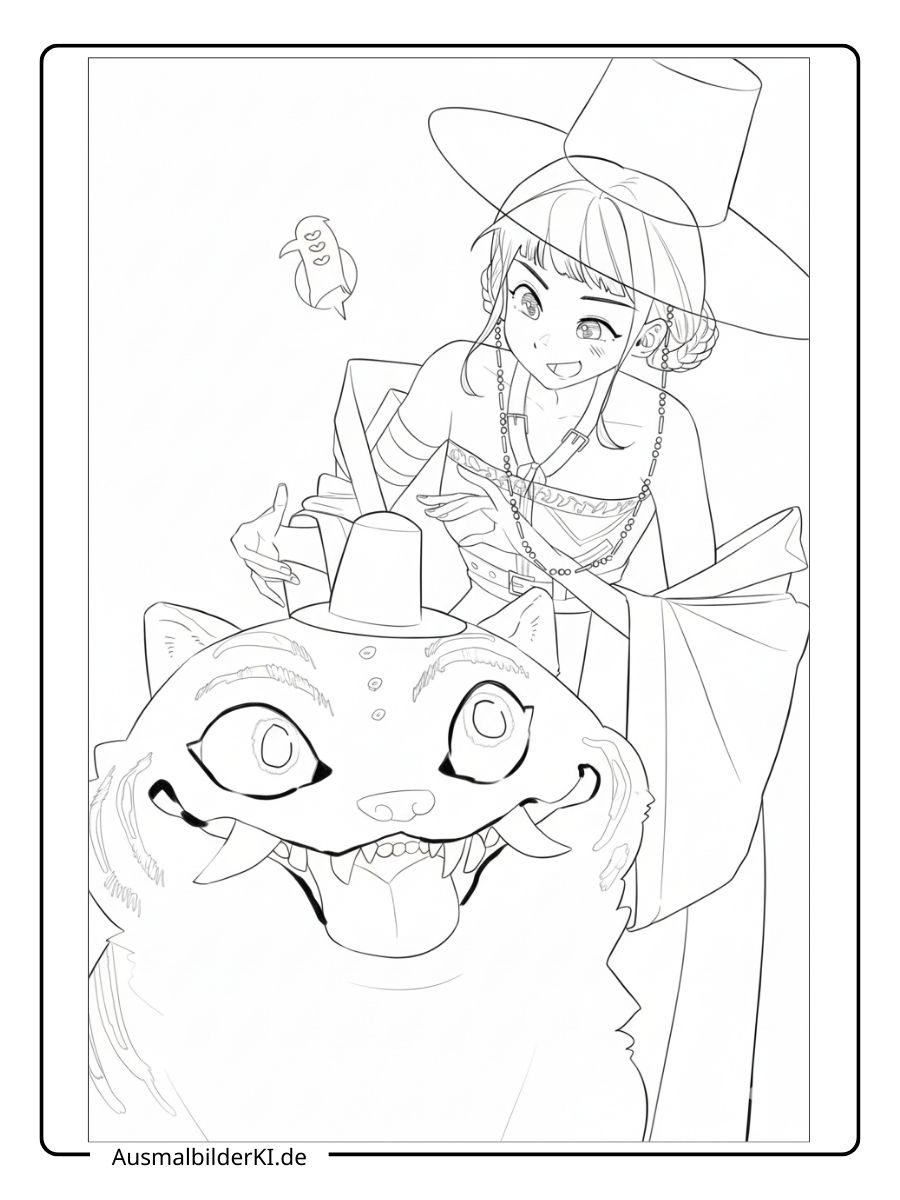 Kpop Demon Hunters Ausmalbilder Zoey (5)