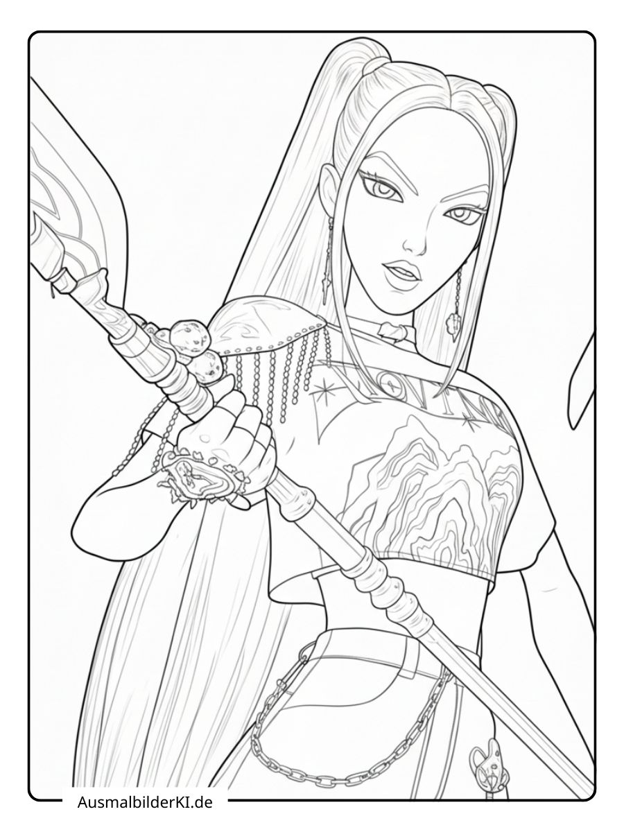 Kpop Demon Hunters Ausmalbilder​ (16)