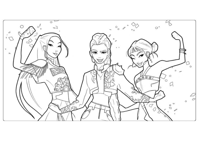 Kpop demon hunter ausmalbider (1)