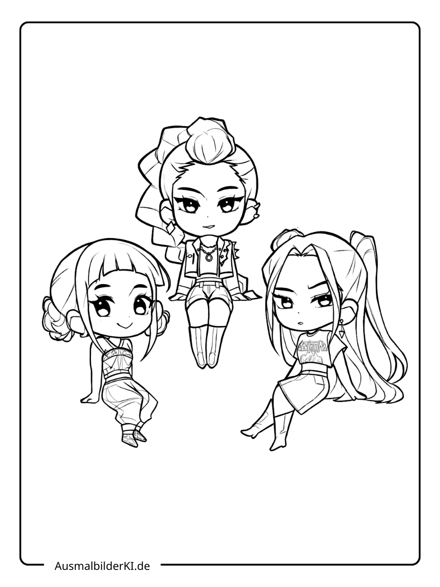 Kpop demon hunter ausmalbider (10)