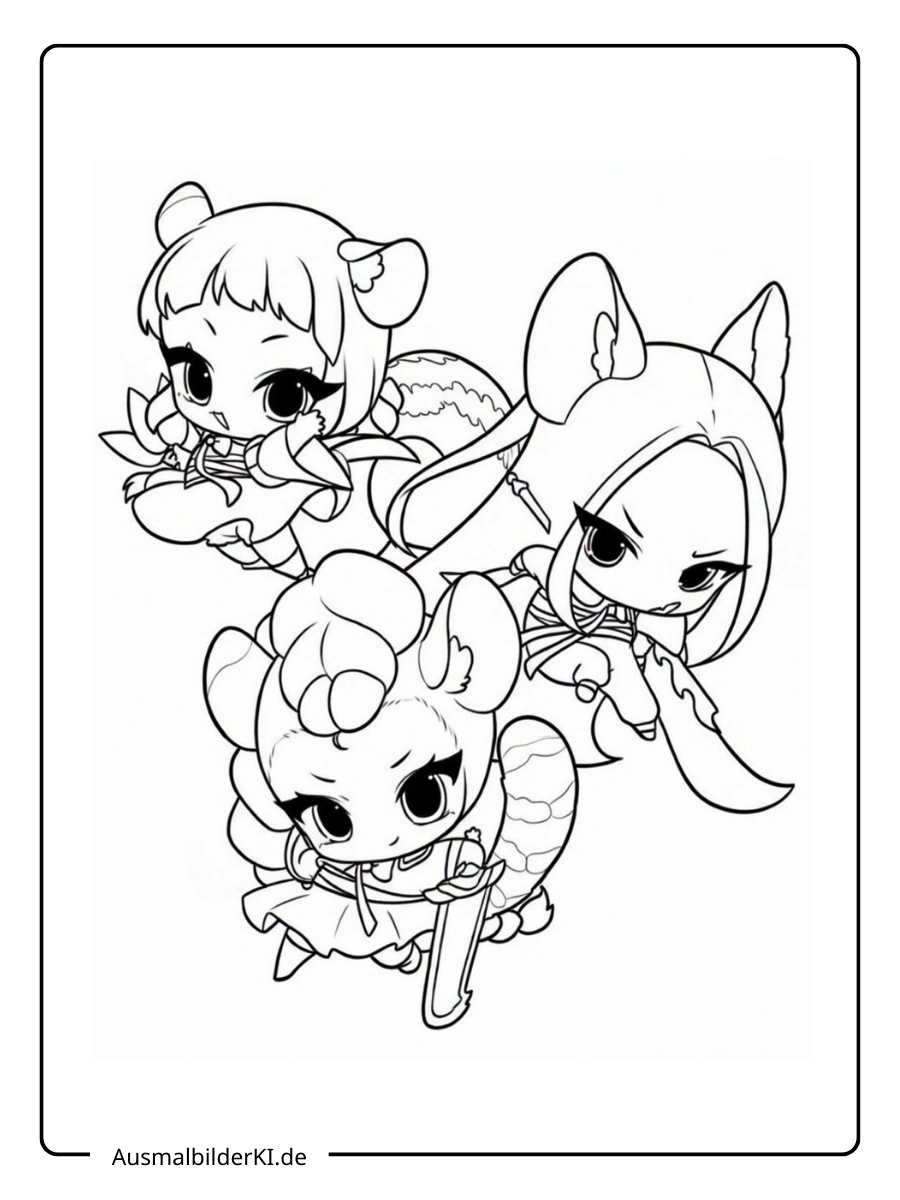 Kpop demon hunter ausmalbider (11)