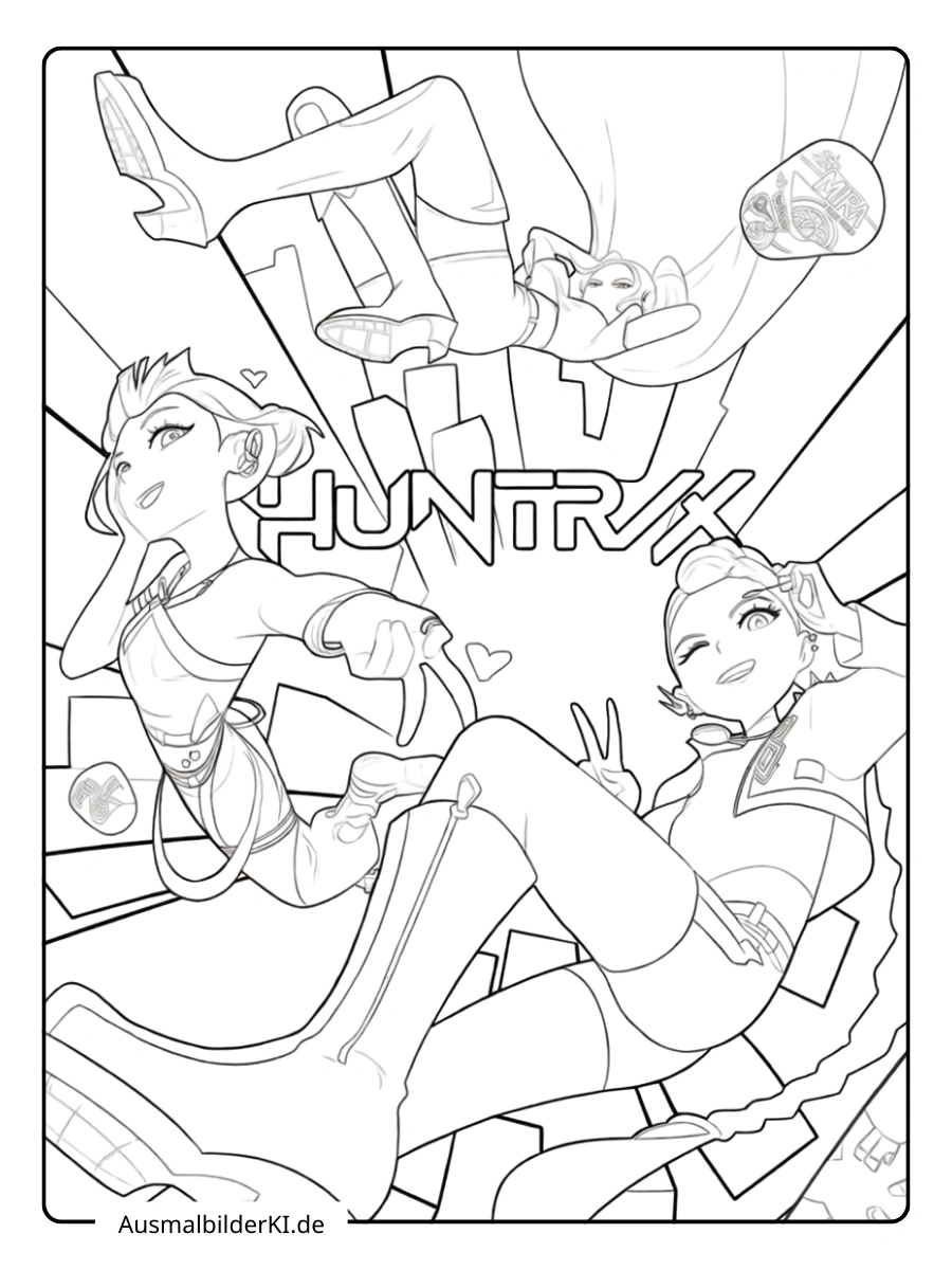 Kpop demon hunter ausmalbider (12)