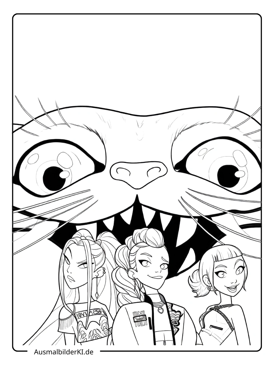 Kpop demon hunter ausmalbider (14)