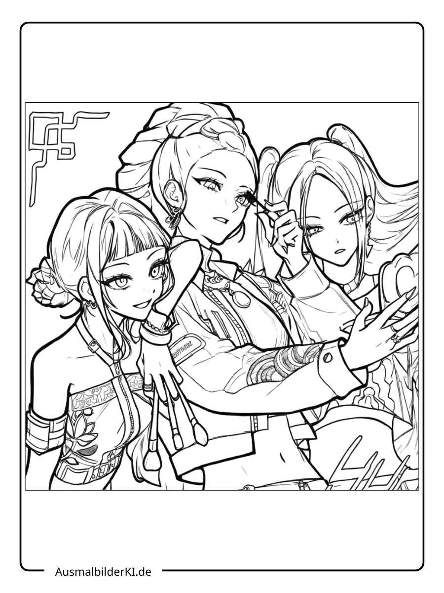 Kpop demon hunter ausmalbider (15)