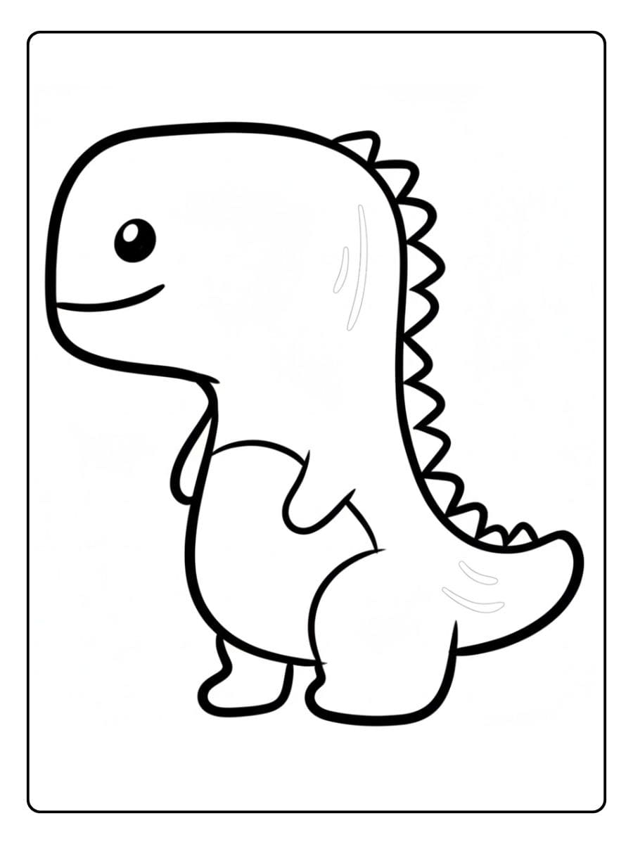 Lustige Dino Ausmalbilder für Kinder