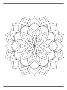 Mandala Ausmalbilder Komplexes Design
