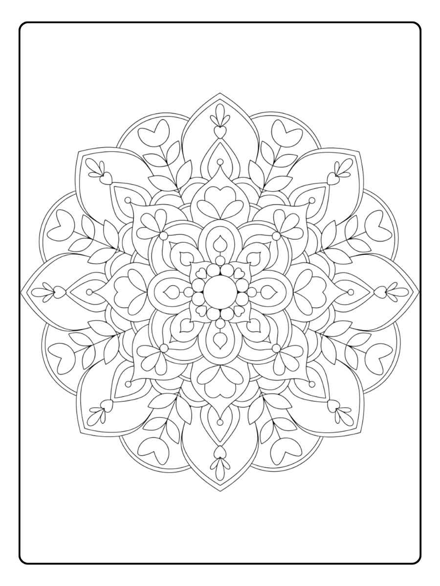 Mandala Ausmalbilder Mandala zur Entspannung