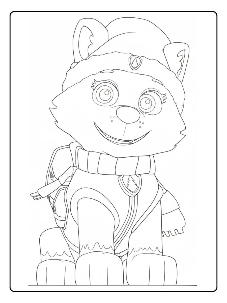 Paw Patrol Weihnachten Ausmalbilder Die Fellfreunde als lustiger Weihnachtsbaum