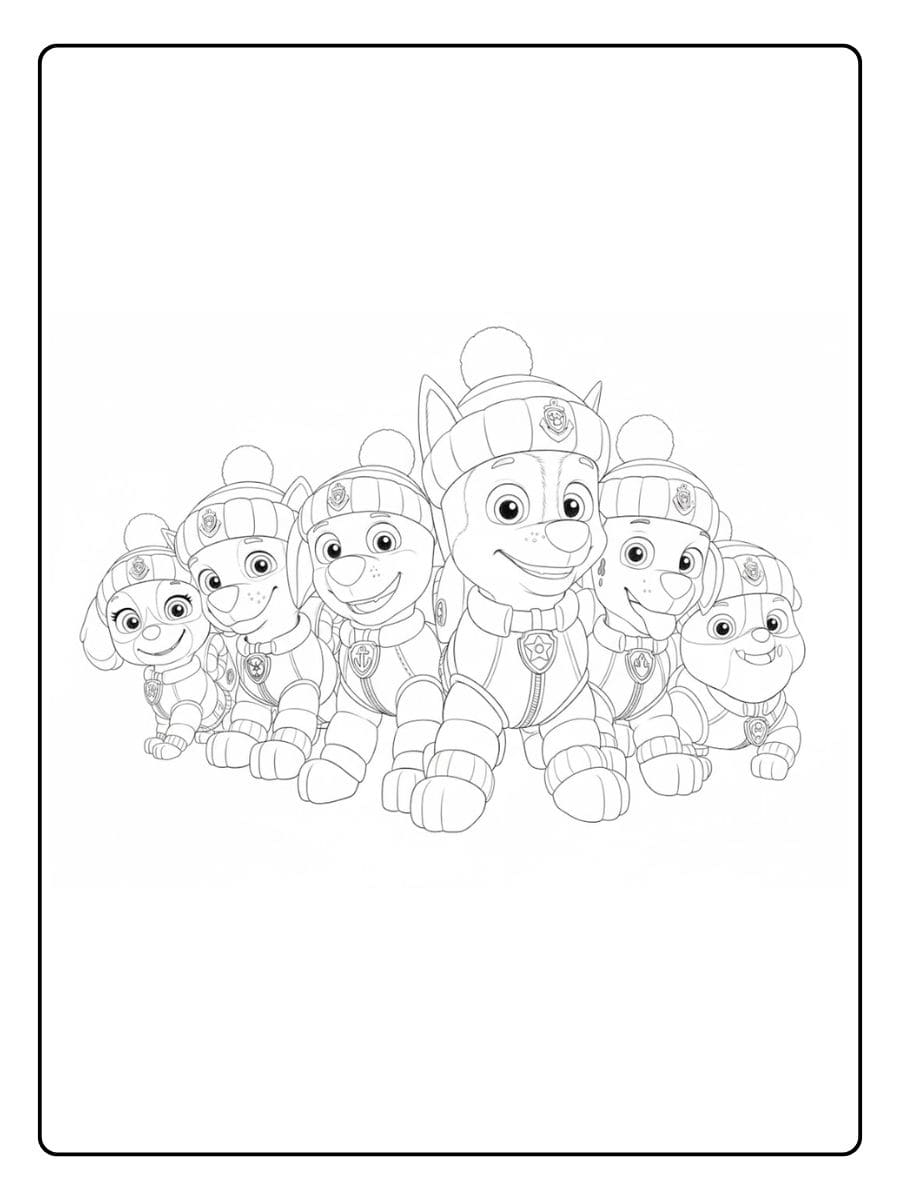 Paw Patrol Weihnachten Ausmalbilder Lustige Winterabenteuer