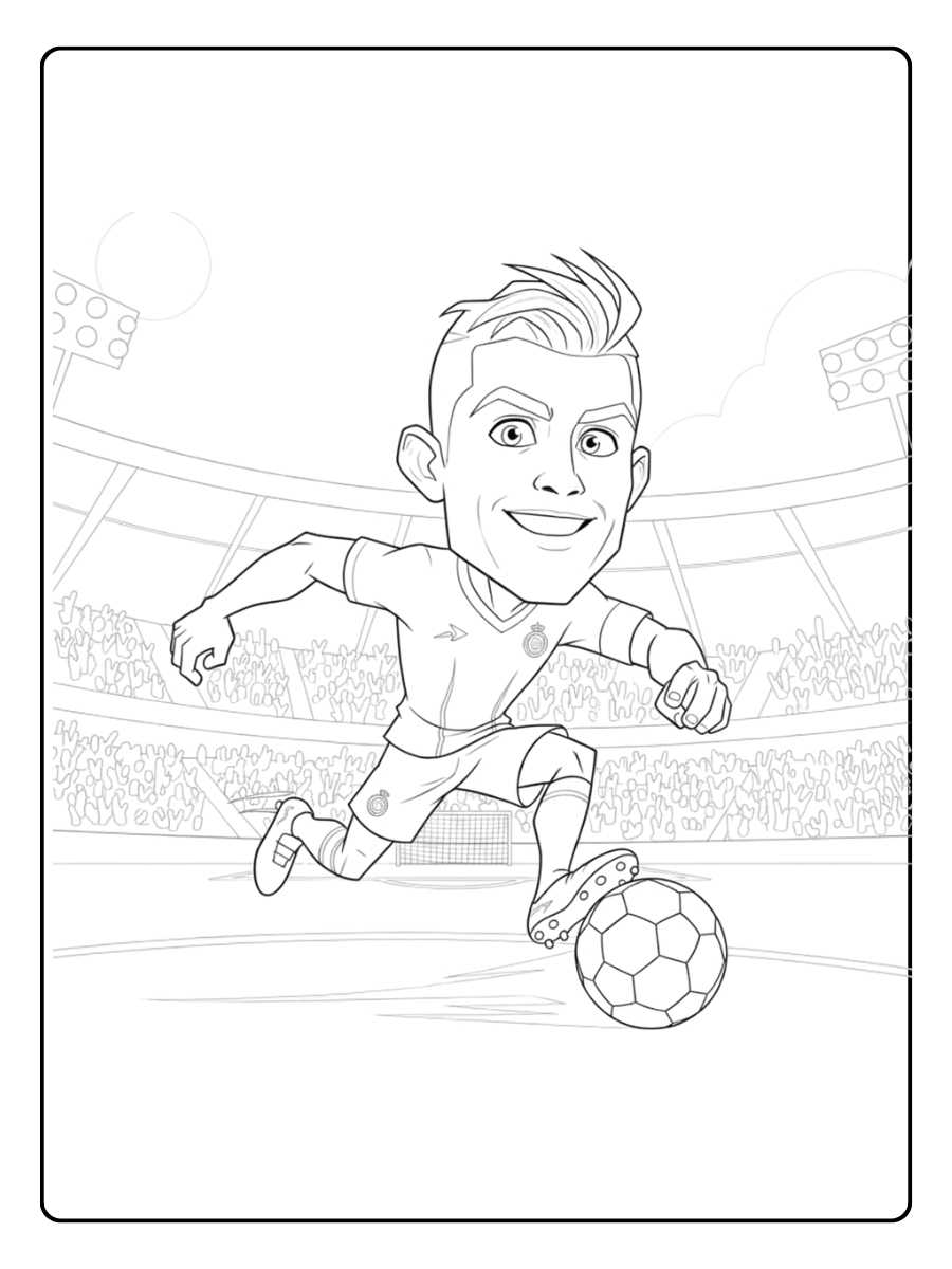Ronaldo Ausmalbilder Der Fußball König