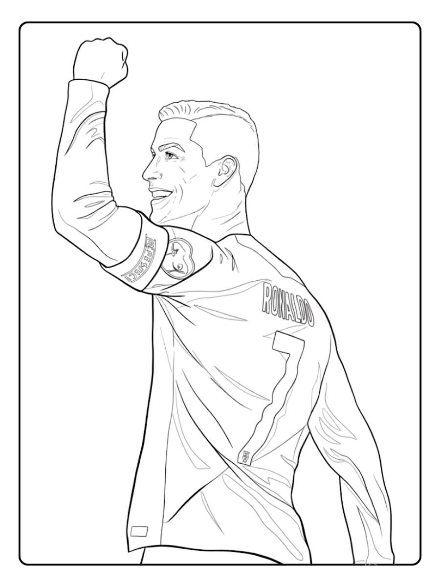 Ronaldo Ausmalbilder Der Spieler im Stadio