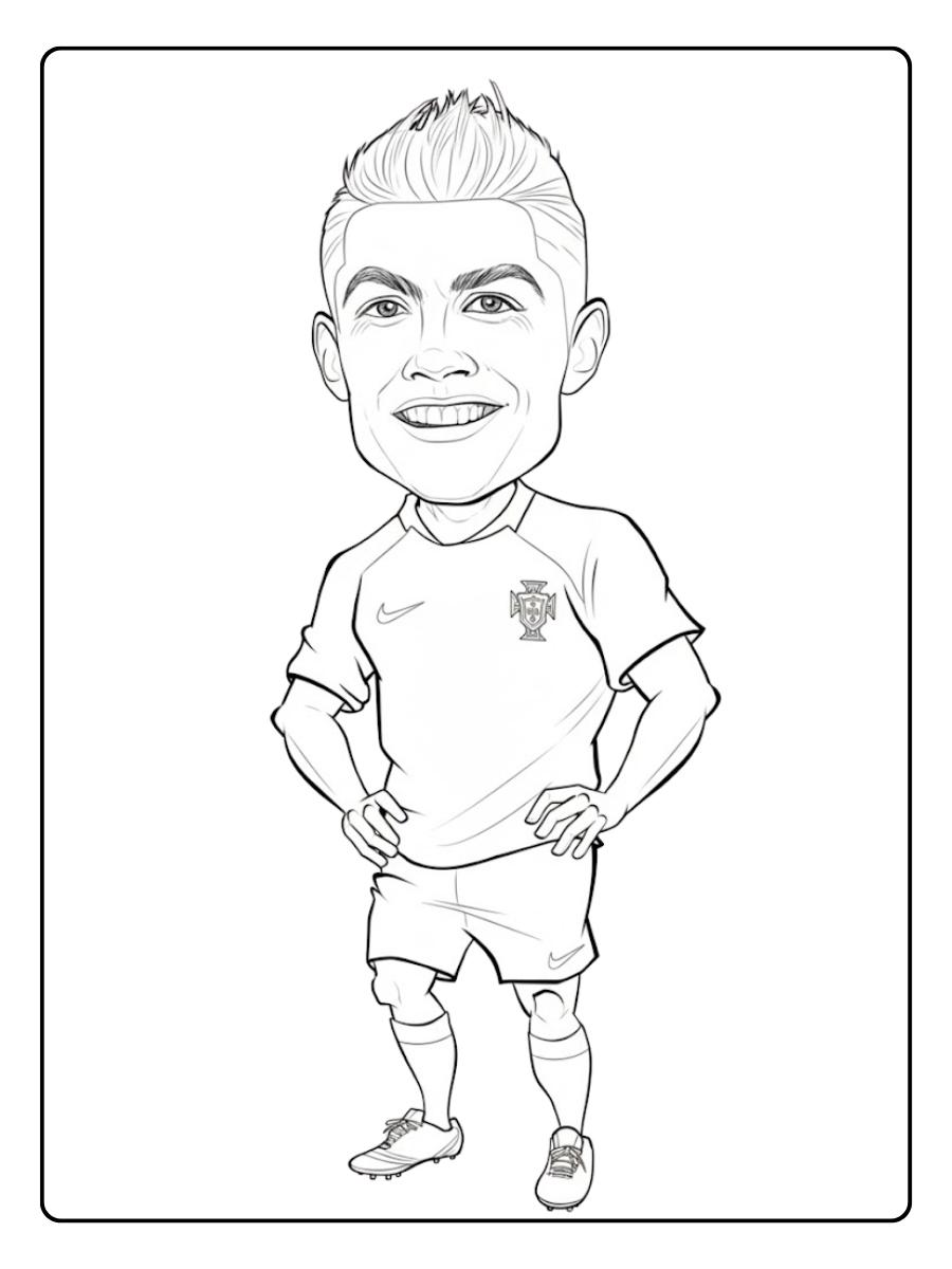 Ronaldo Ausmalbilder Der Star Spieler