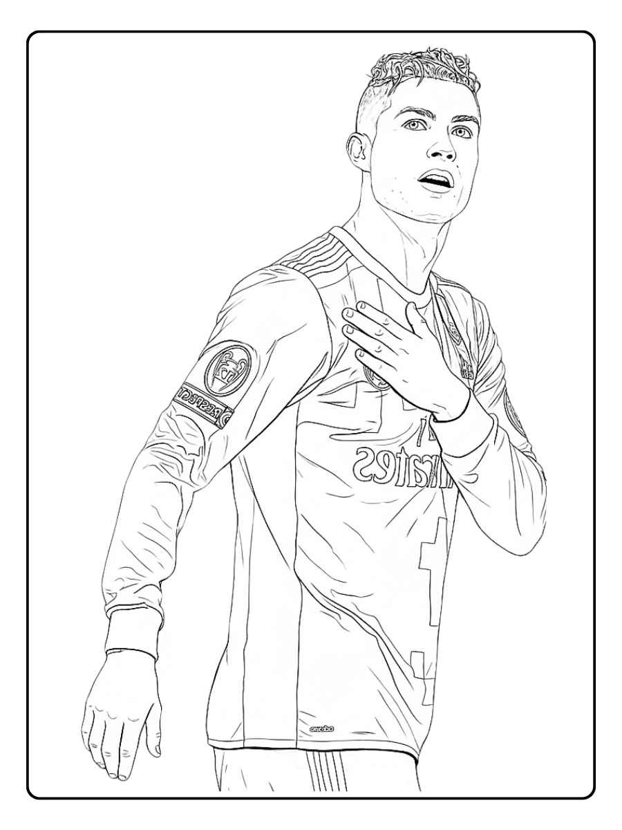 Ronaldo Ausmalbilder Die Nummer 7