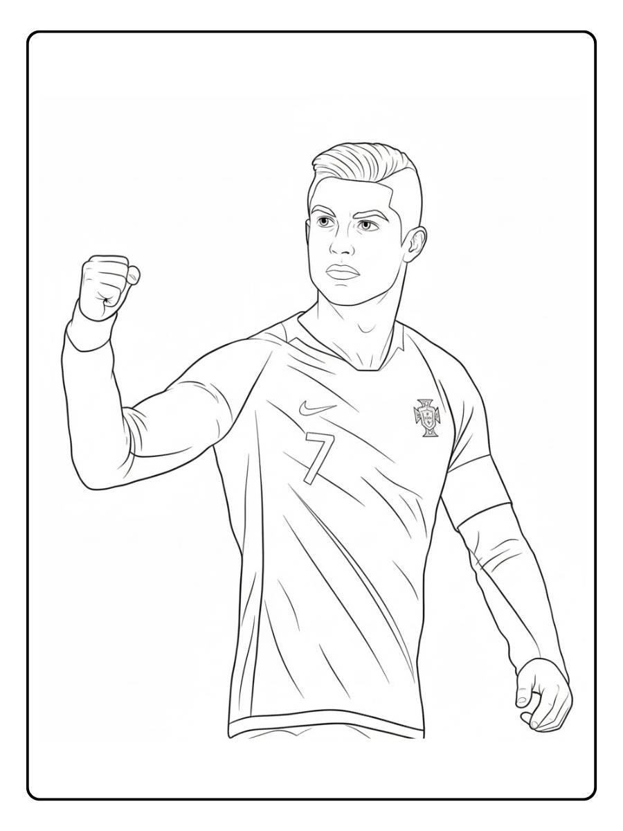 Ronaldo Ausmalbilder Mein Idol Ronaldo