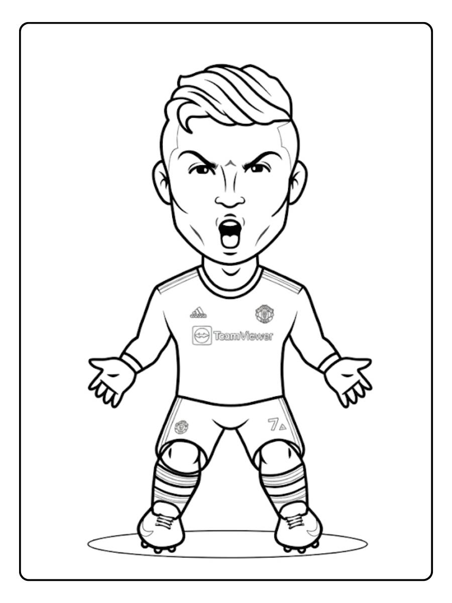 Ronaldo AusmalbilderRonaldo Ausmalbilder Ronaldo feiert ein Tor Der Jubel des Sieges