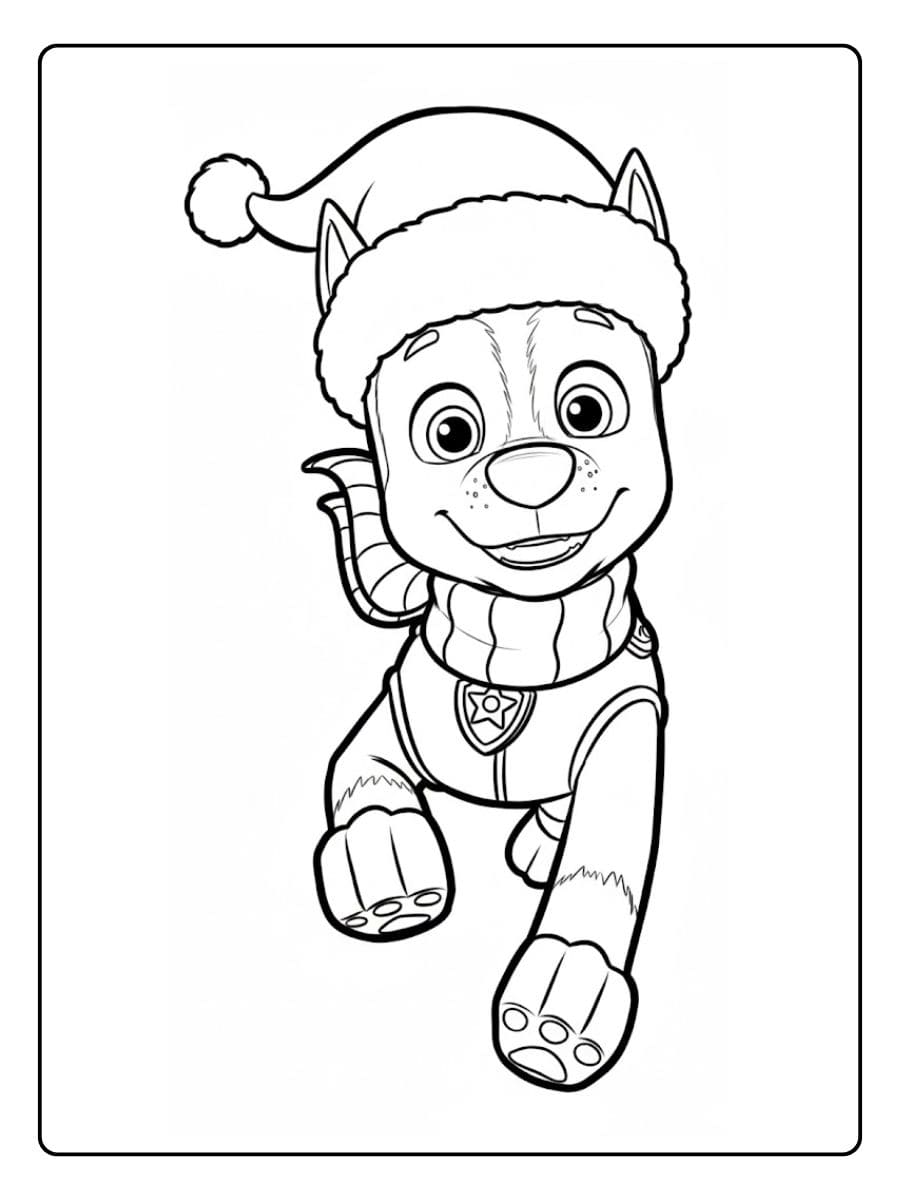 Rubble Paw Patrol Weihnachten Ausmalbilder