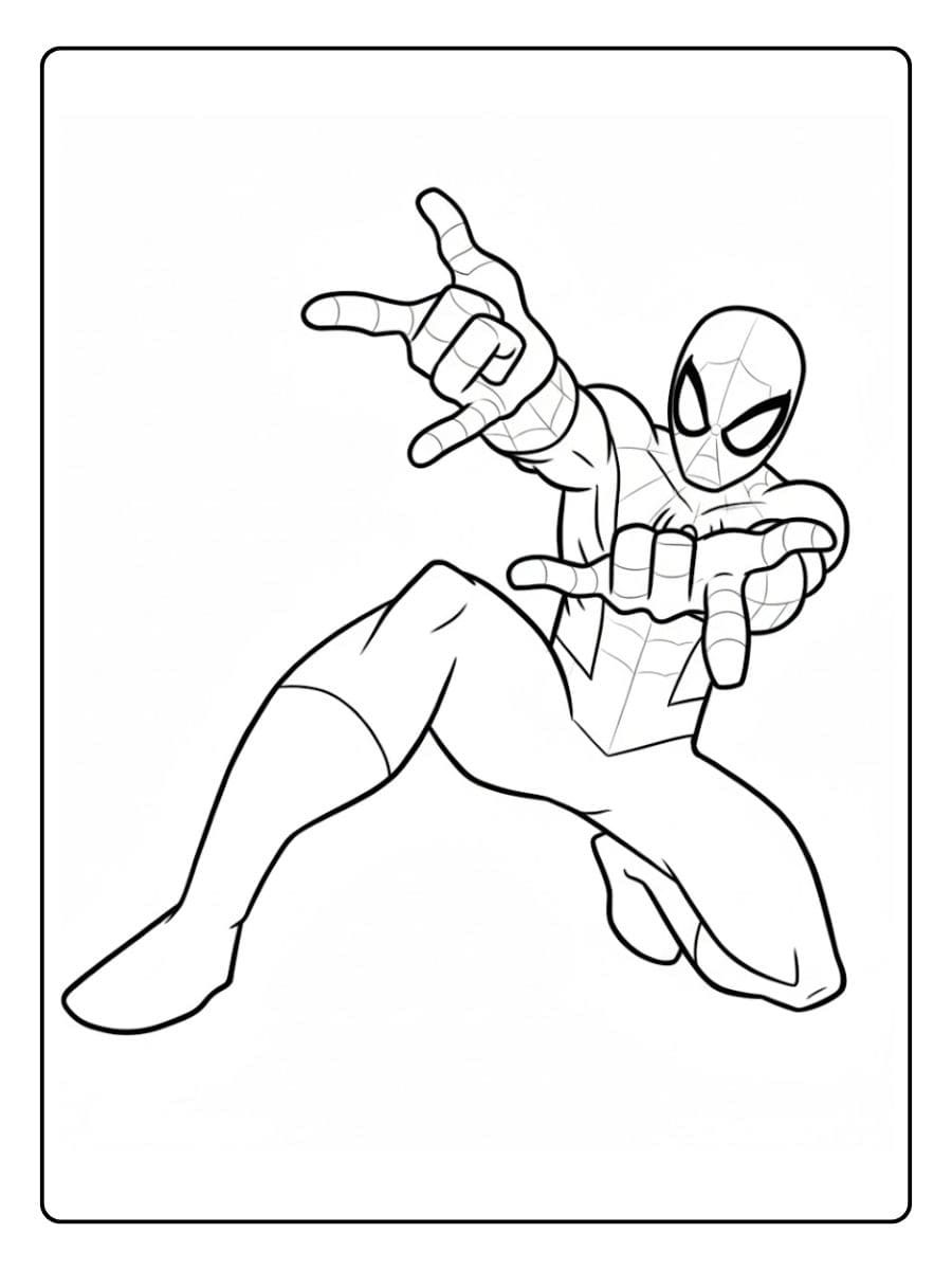 Spiderman Ausmalbilder Einfache Skizze