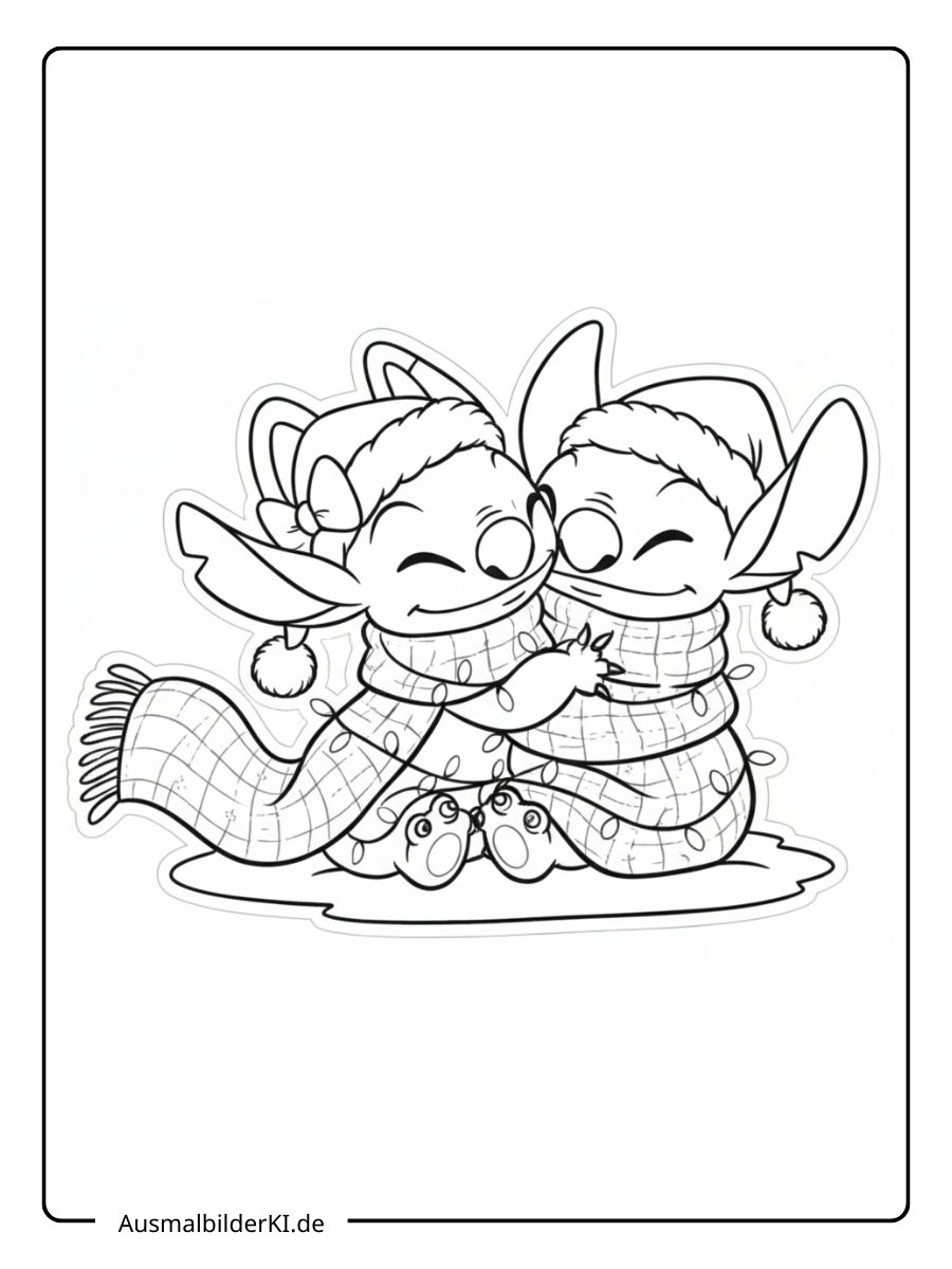 Stitch Ausmalbilder Weihnachten 11