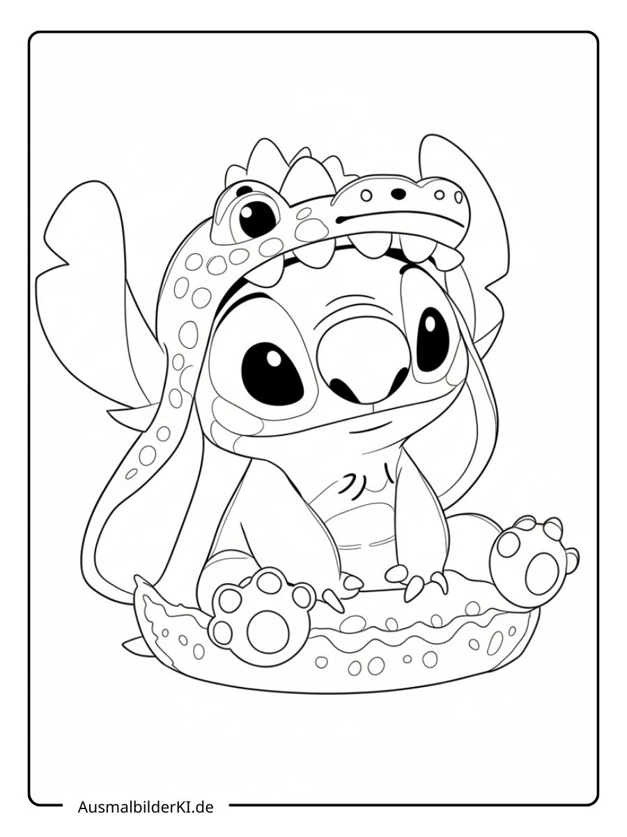 Stitch Ausmalbilder Weihnachten 15