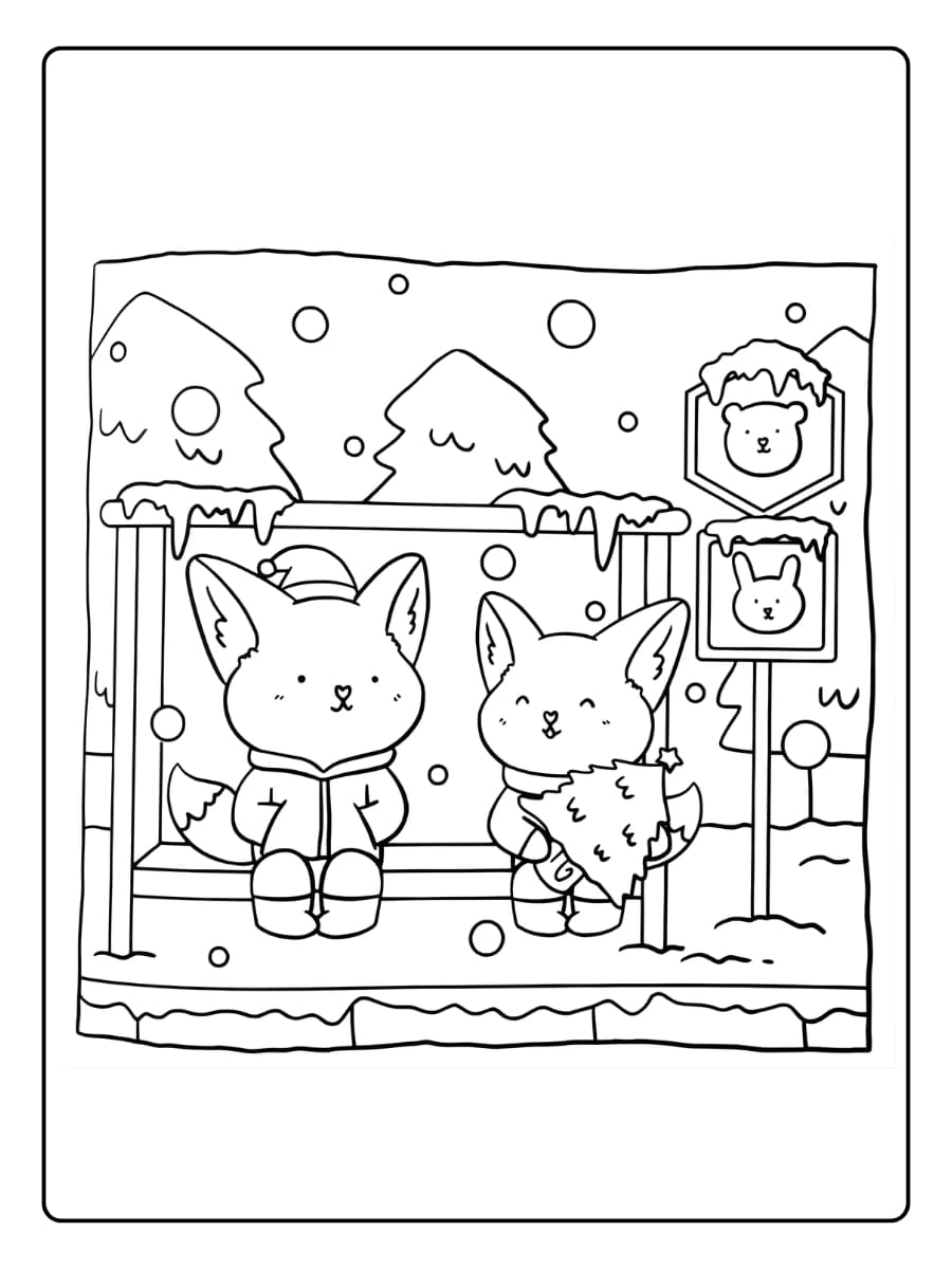 Süße Weihnachten Ausmalbilder (10)