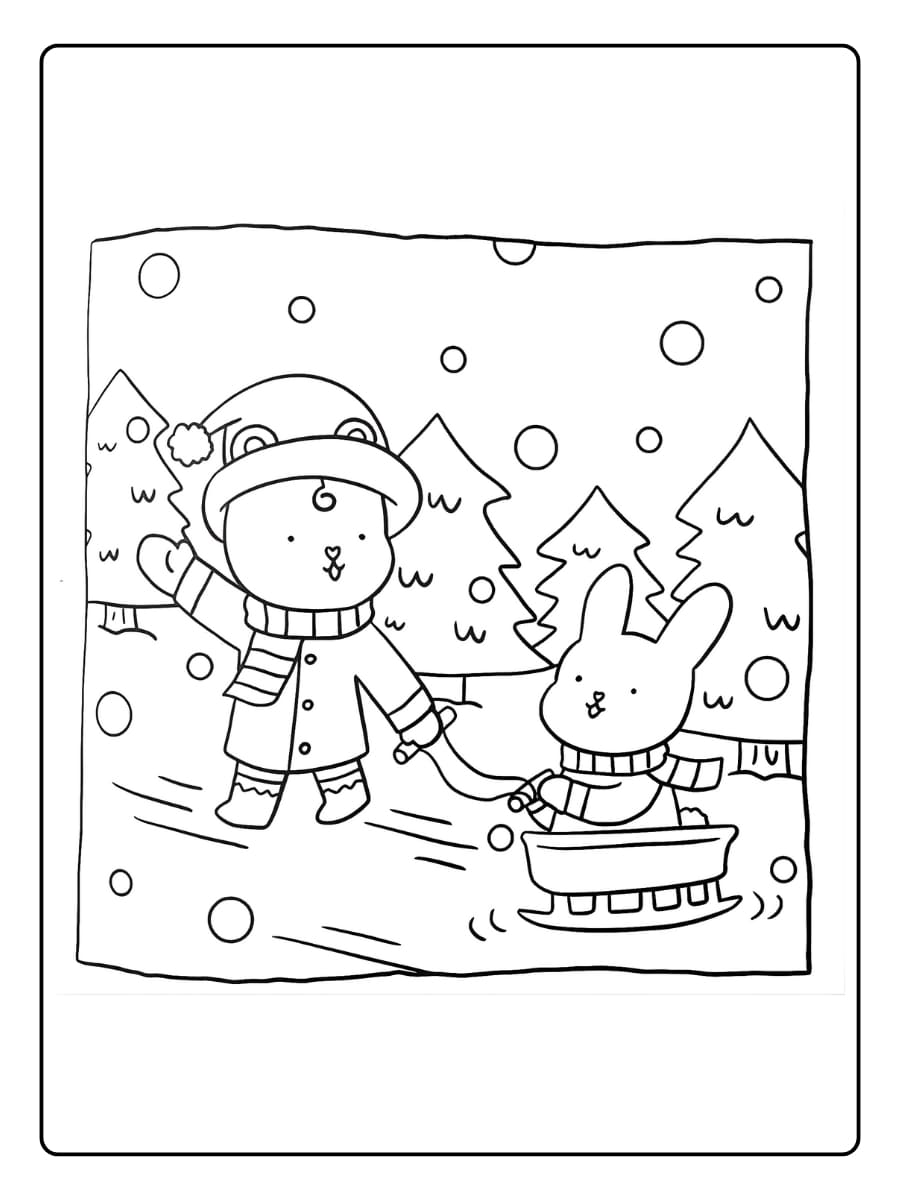 Süße Weihnachten Ausmalbilder (12)