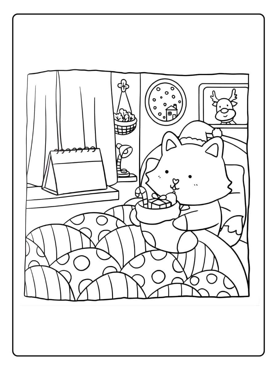 Süße Weihnachten Ausmalbilder (18)