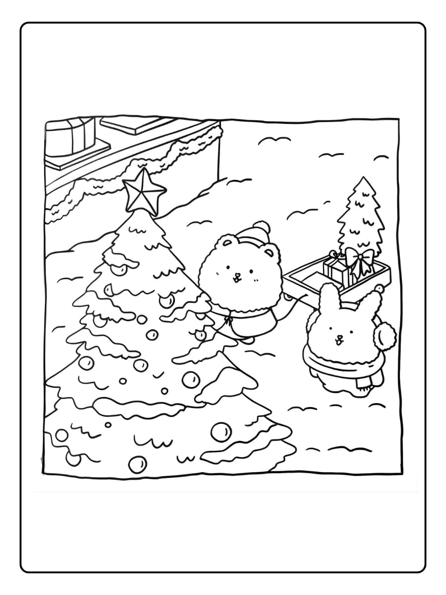 Süße Weihnachten Ausmalbilder (20)