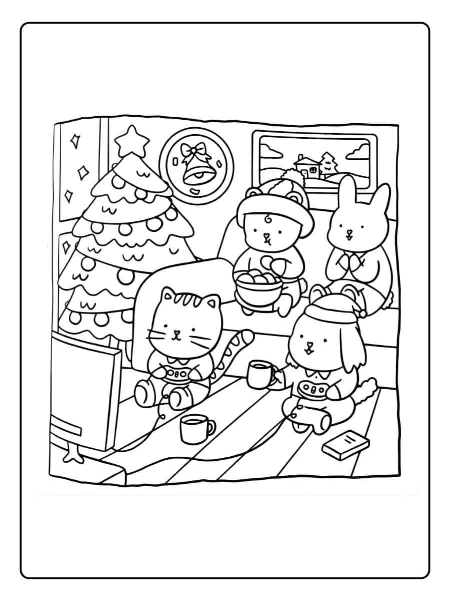 Süße Weihnachten Ausmalbilder (21)