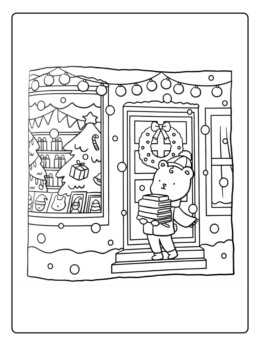 Süße Weihnachten Ausmalbilder (22)