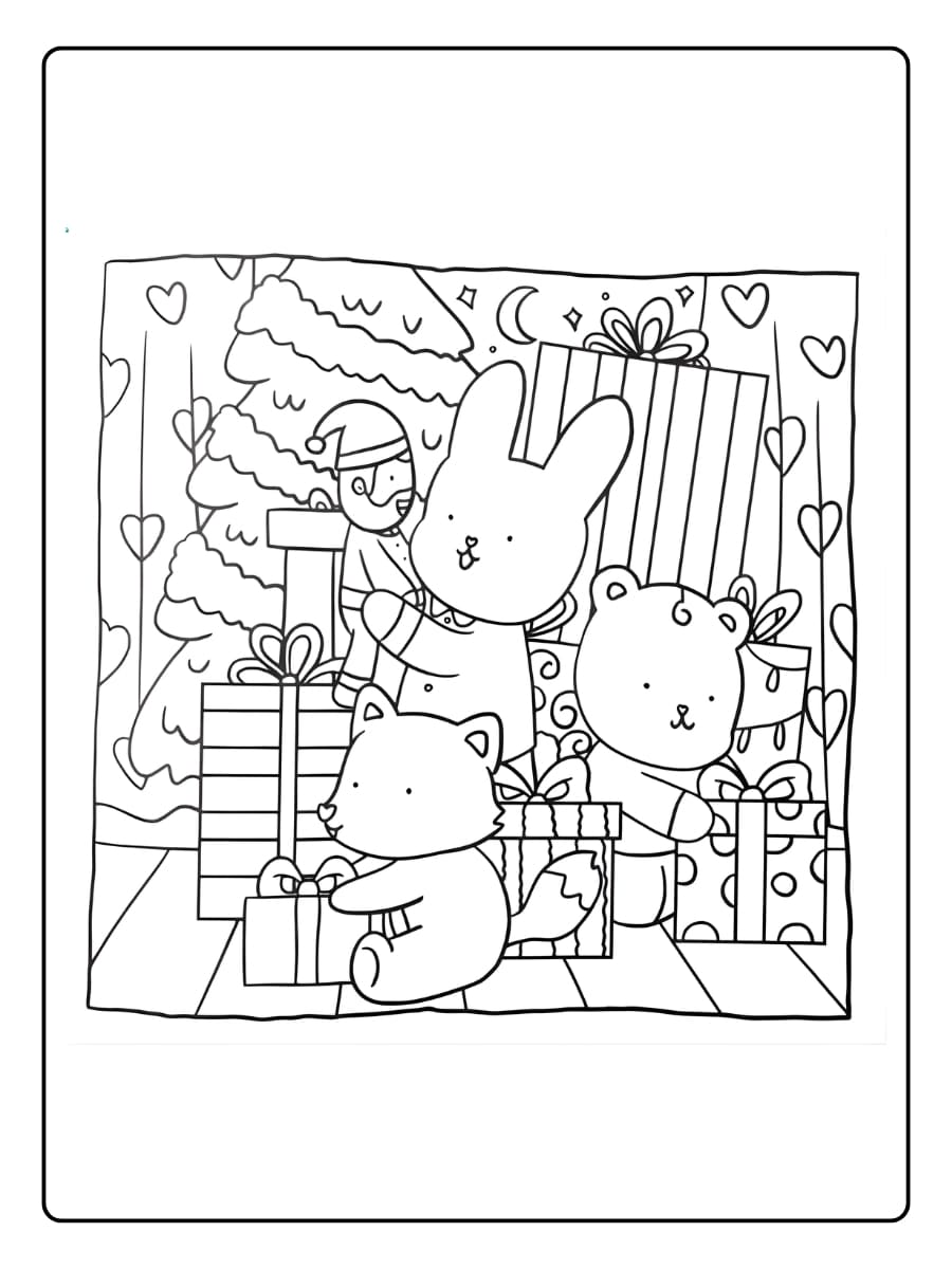 Süße Weihnachten Ausmalbilder (24)