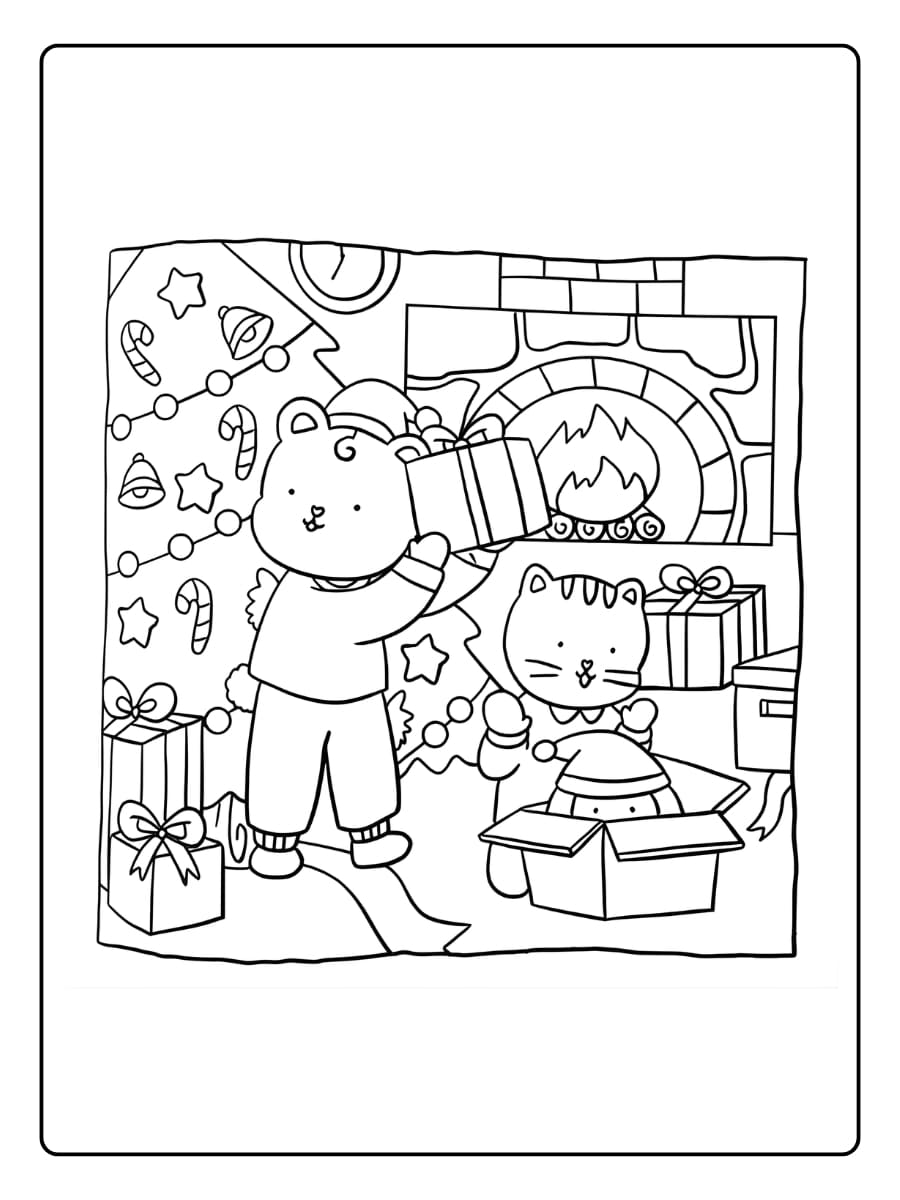 Süße Weihnachten Ausmalbilder (26)