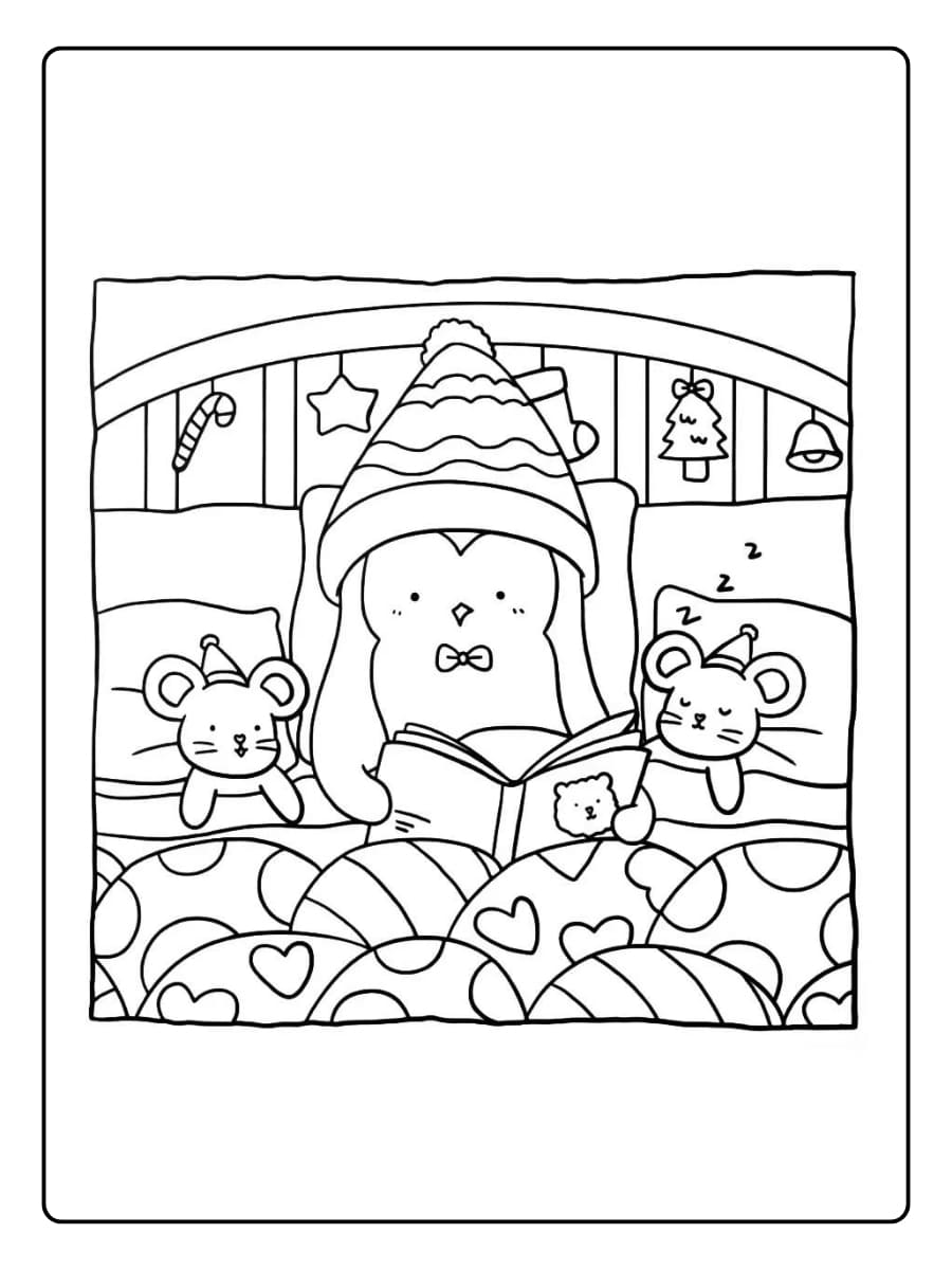 Süße Weihnachten Ausmalbilder (3)