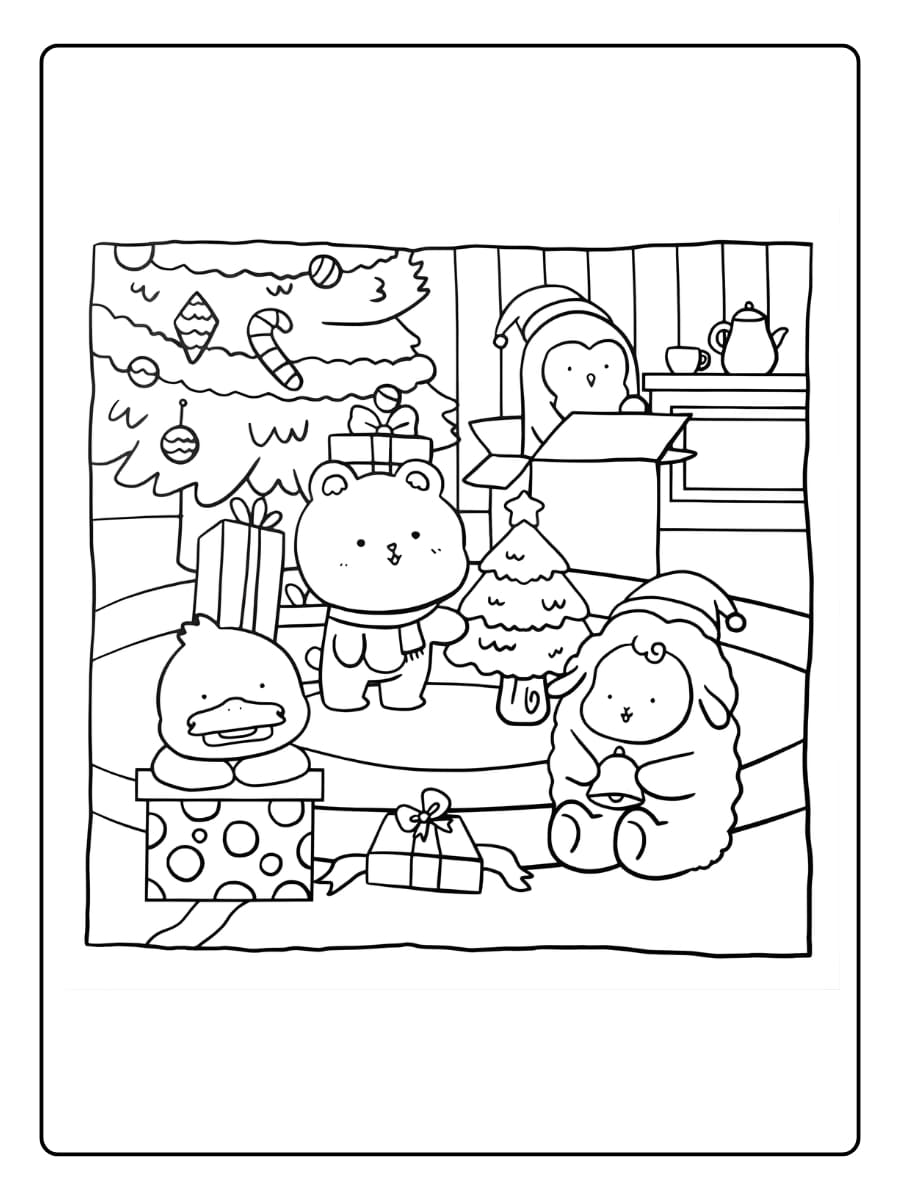 Süße Weihnachten Ausmalbilder (30)