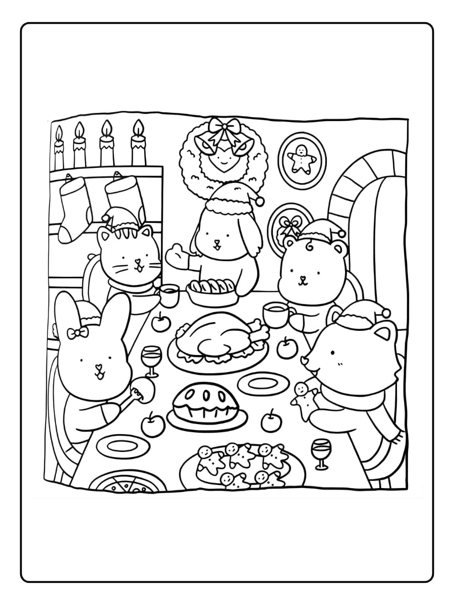 Süße Weihnachten Ausmalbilder (33)