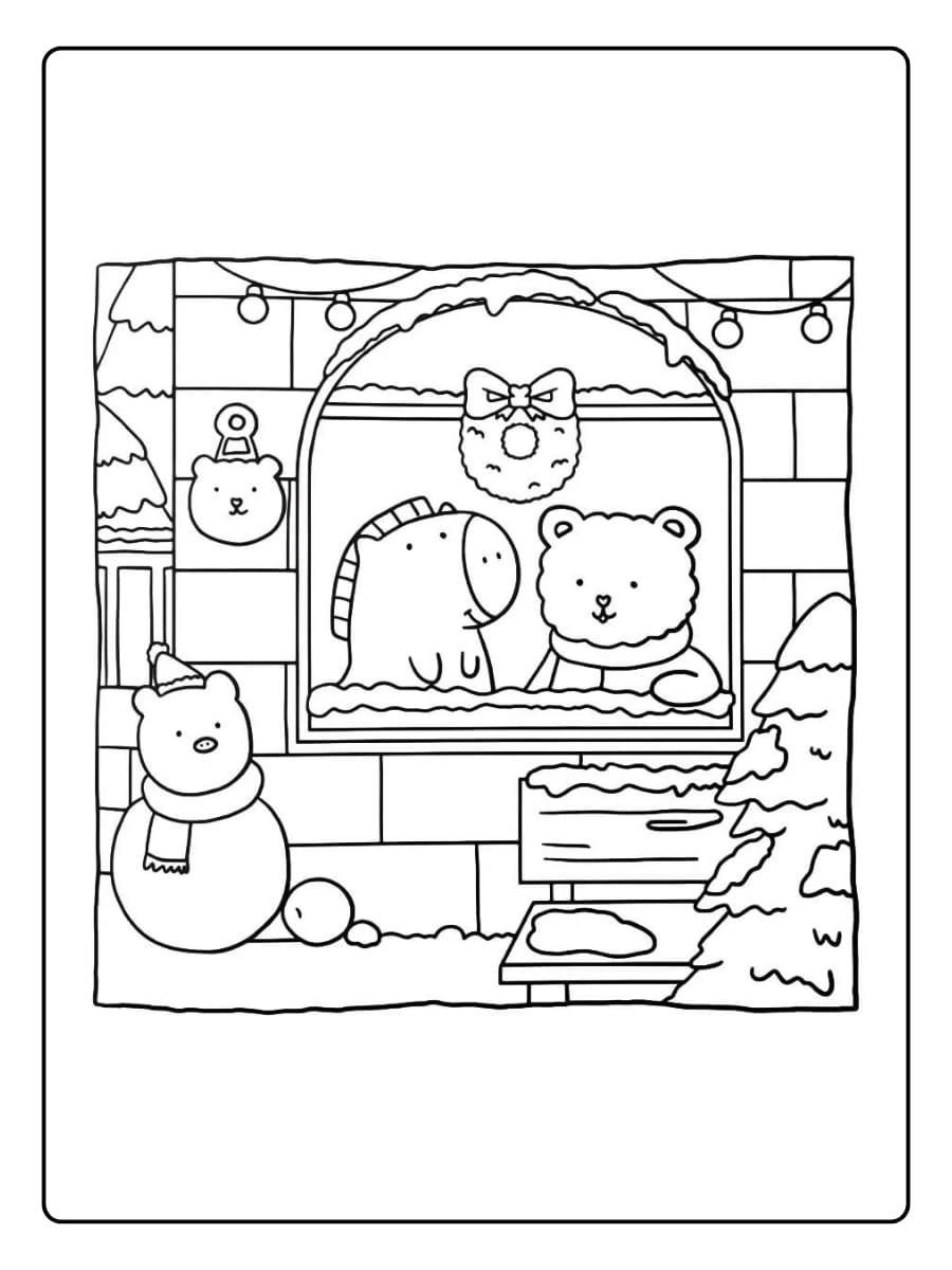 Süße Weihnachten Ausmalbilder (4)