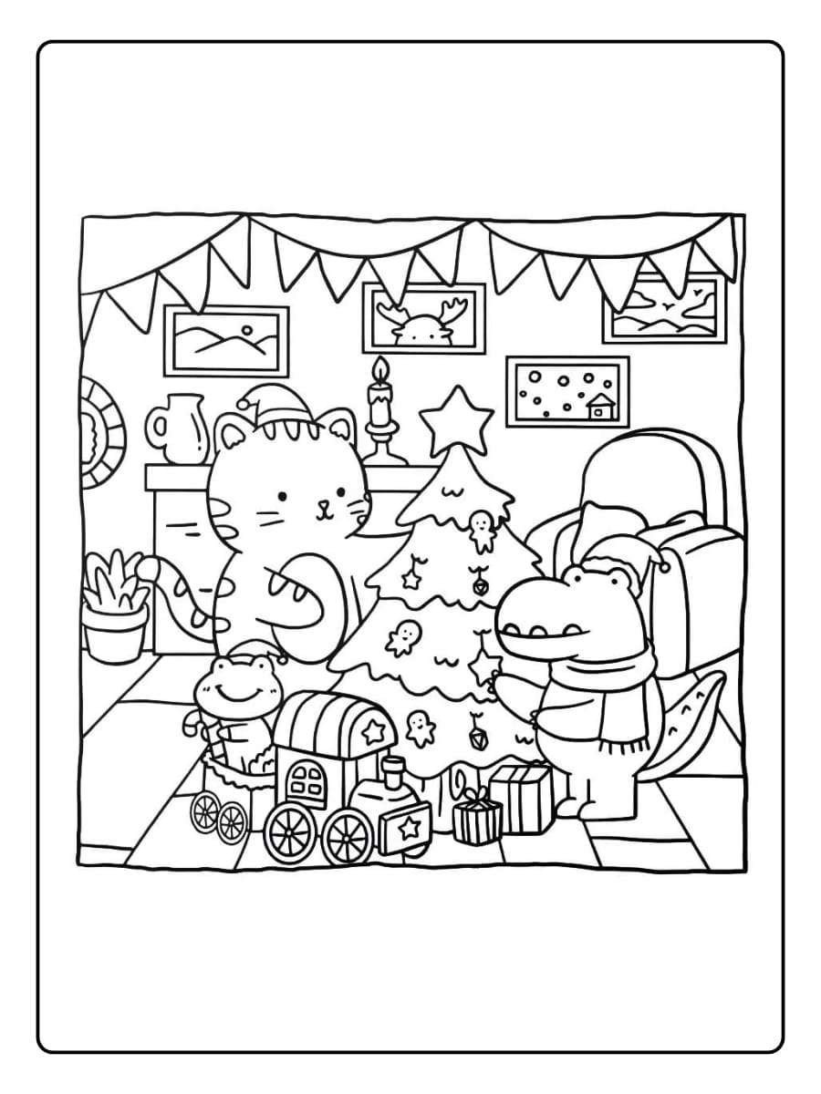 Süße Weihnachten Ausmalbilder (5)