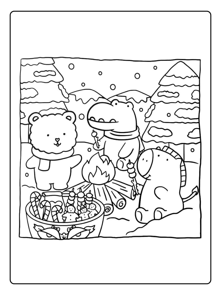 Süße Weihnachten Ausmalbilder (7)